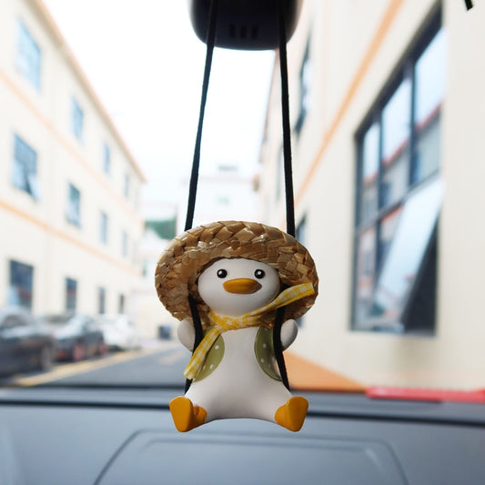 Fat Swing Duck With Hat 